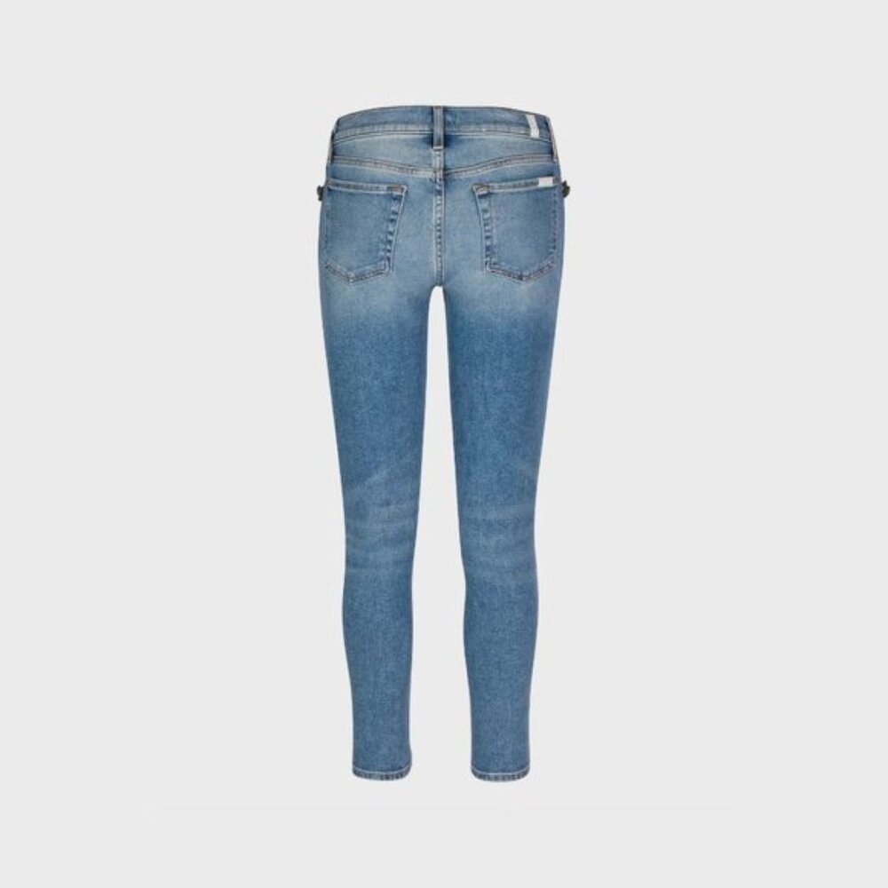 NWT 7 For All Mankind ankle skinny denim jeans 23 - Picture 6 of 9